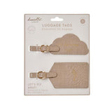 Superdrug Danielle Creations Taupe Luggage Tags Set of 2- Buy online at McGrocer