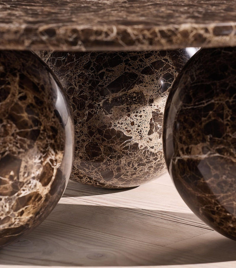 Soho Home Oxley coffee table in Dark Emperador marble - British product