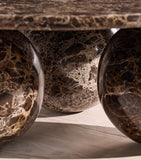 Soho Home Oxley coffee table in Dark Emperador marble - British product