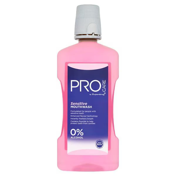Superdrug ProCare Sensitive Mouthwash 500ml (British brand)