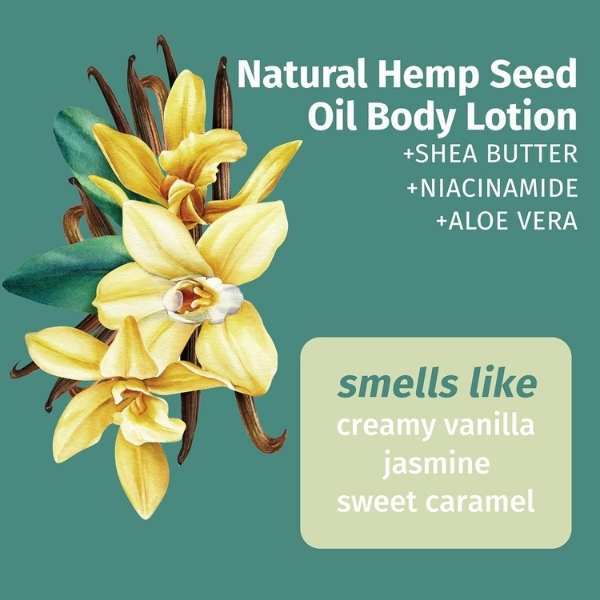 Hempz Herbal Body Moisturizer Vanilla Lux 66ml, imported from the UK
