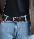 Emporio Armani woven leather belt 3cm - British product
