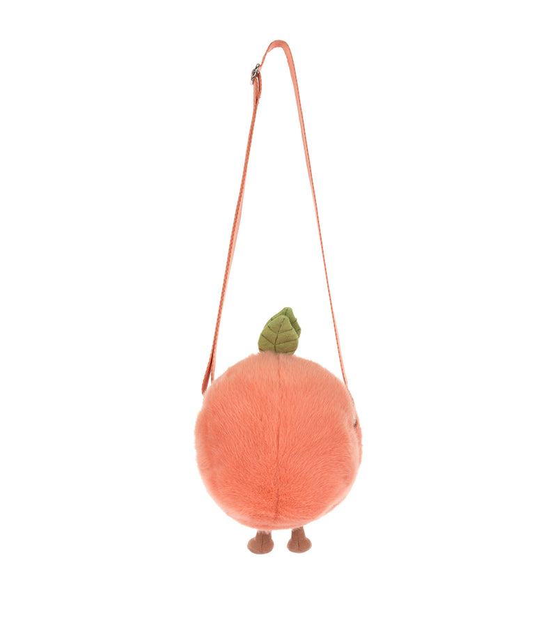 Jellycat Amuseables Peach soft toy shoulder bag, UK version