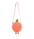 Jellycat Amuseables Peach soft toy shoulder bag, UK version