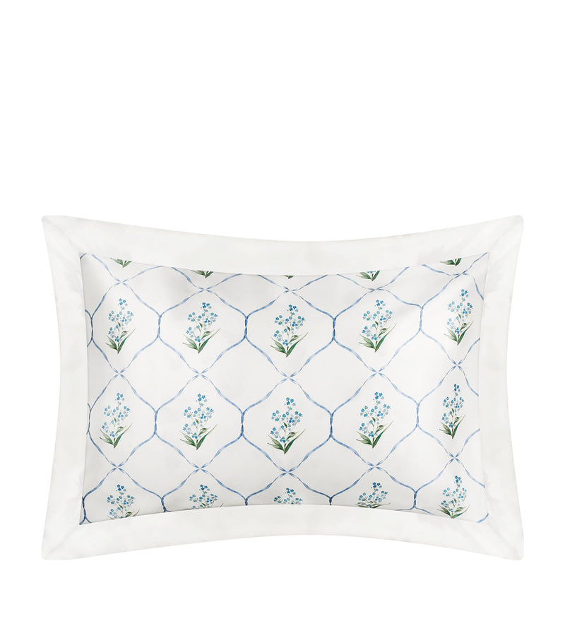 Gingerlily x Memo Press silk Forget Me Not pillowcase 50cm x 75cm, UK version