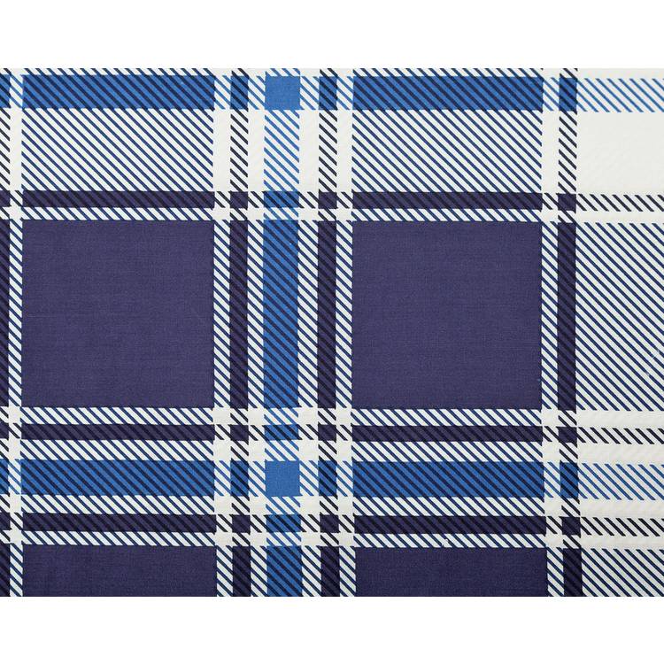 Argos Home check bedding set blue white single (British brand)