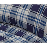 Argos Home check bedding set blue white single (British brand)