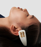 Miu Miu leather logo hair clip - (British brand)