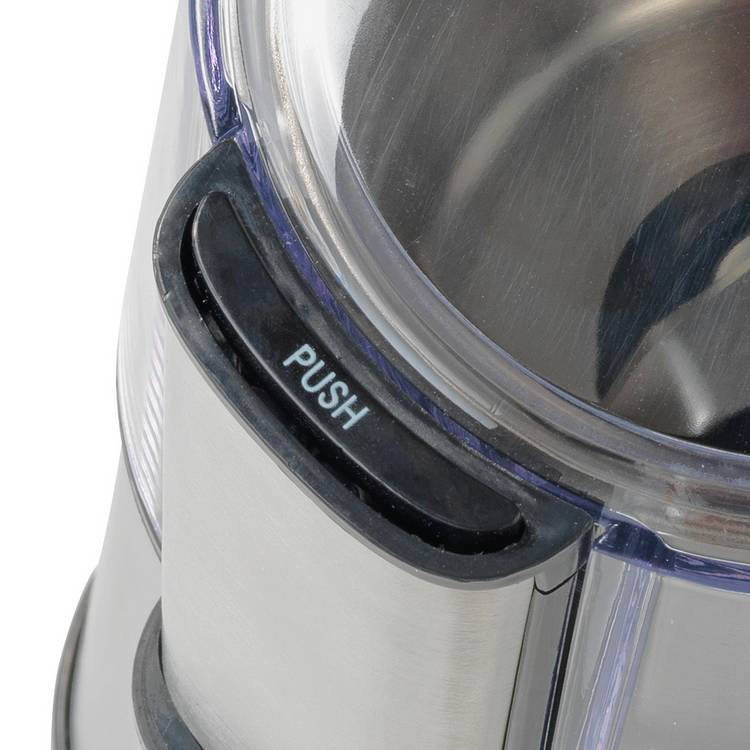 Cookworks coffee and herb grinder stainless steel, imported from the UK