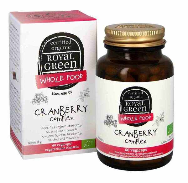 Royal Green cranberry complex 60 caps (British brand)