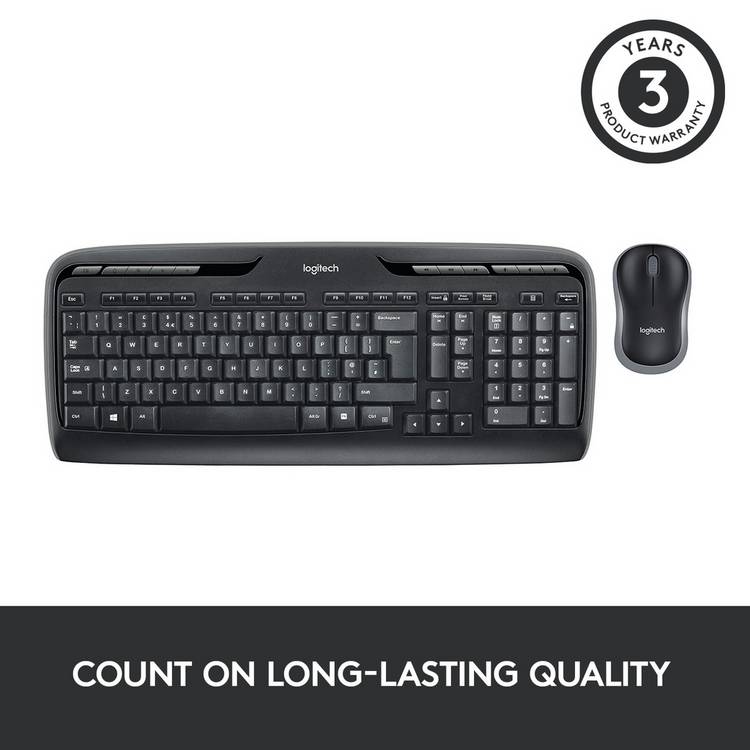 Logitech MK330 wireless keyboard and mouse set, UK version