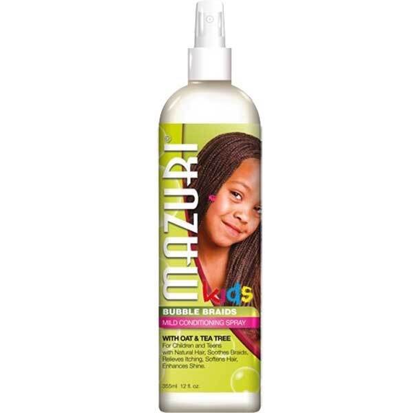 Mazuri kids bubble braids spray, imported from the UK