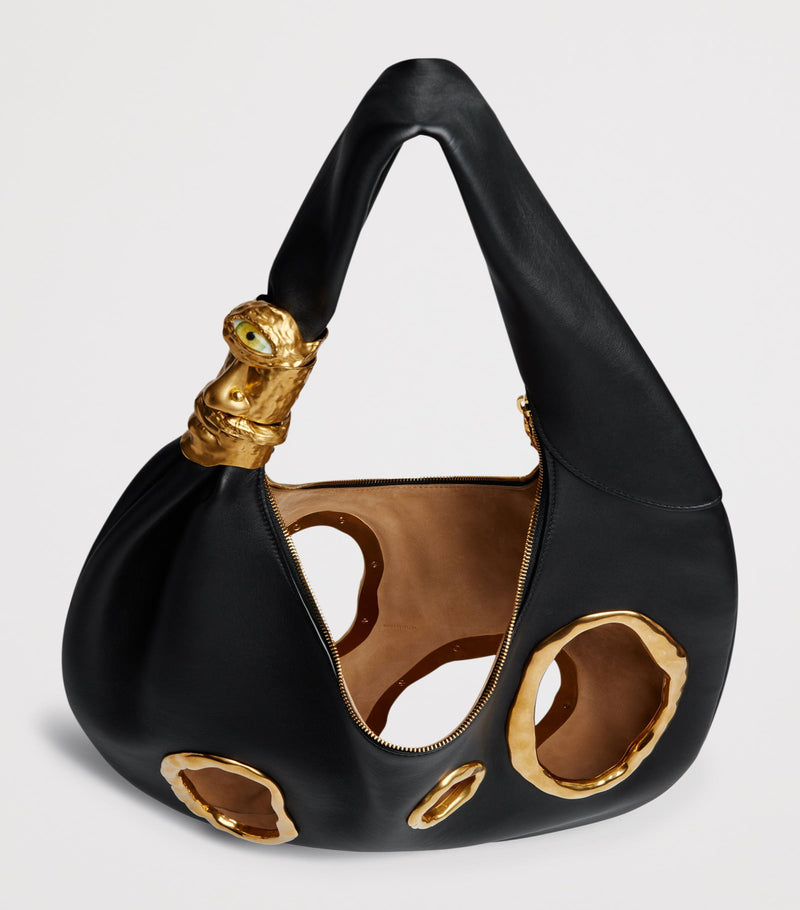 Schiaparelli large calfskin soufflé shoulder bag, UK version
