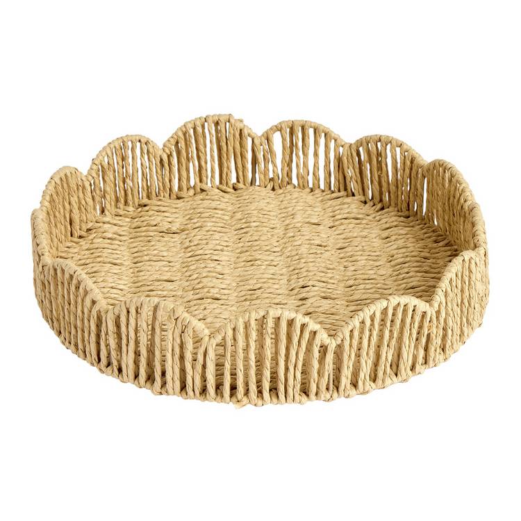 Argos Home woven tray natural 35cm - British product