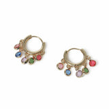 Argos Freedom Gold Tone Multi Gem Hoop Earrings- Buy online at McGrocer