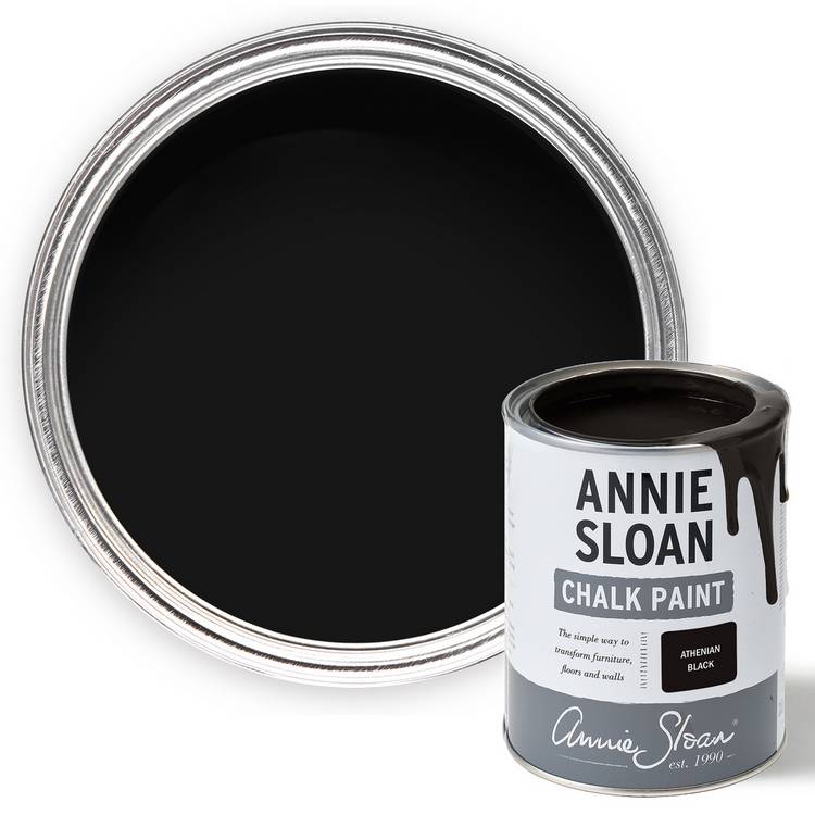 Annie Sloan chalk paint Athenian Black 1L, imported from the UK