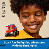 LEGO City Fire Engine toy 60482 with firefighter minifigure - British product