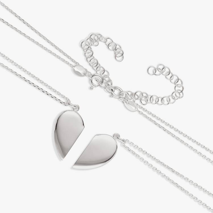Revere split heart magnetic pendant necklace 46cm, imported from the UK