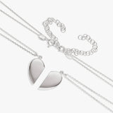 Revere split heart magnetic pendant necklace 46cm, imported from the UK