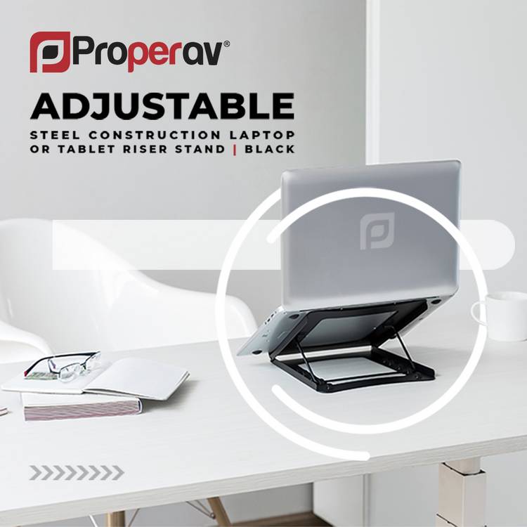 Proper AV foldable laptop stand adjustable, UK version