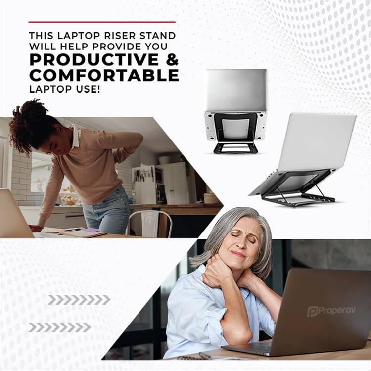 Proper AV foldable laptop stand adjustable, UK version
