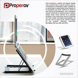 Proper AV foldable laptop stand adjustable, UK version