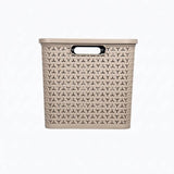 Strata storage baskets set of 3 with lids mocha, UK version