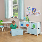 Liberty House Toys dinosaur storage unit blue, imported from the UK