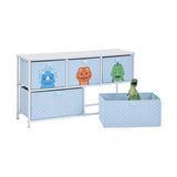 Liberty House Toys dinosaur storage unit blue, imported from the UK