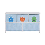 Liberty House Toys dinosaur storage unit blue, imported from the UK