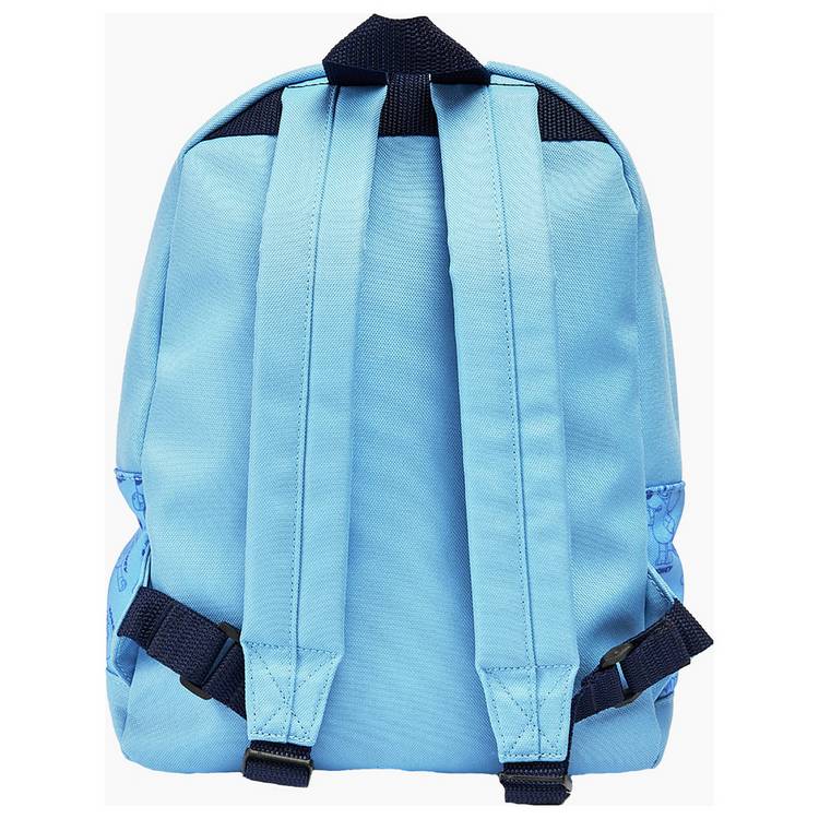 Bluey kids backpack with Bluey and Friends design in blue (British brand)