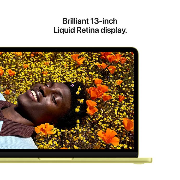 Apple MacBook Neo 13in Citrus laptop - British product