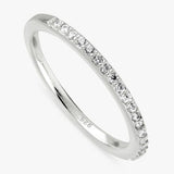Argos Revere Sterling Silver Half Eternity Band Ring - Medium- Buy online at McGrocer