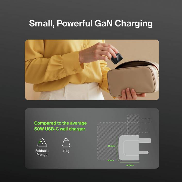 Belkin 50W dual USB-C wall charger - British product