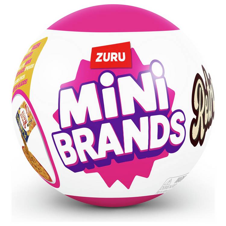 Zuru Mini Brands retro capsule with mystery minis - British product