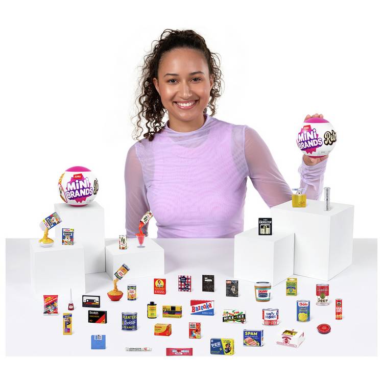 Zuru Mini Brands retro capsule with mystery minis - British product