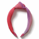 Flitzy knotted headband in pink and purple tones (British brand)