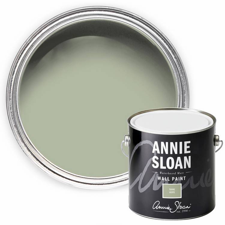 Annie Sloan waterbased matt wall paint Terre Verte 2.5L, UK version