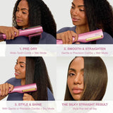 Shark SilkiPro straightener and dryer Rose Petal - British product