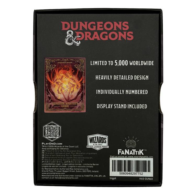 Dungeons & Dragons alternate cover collectible ingot, imported from the UK