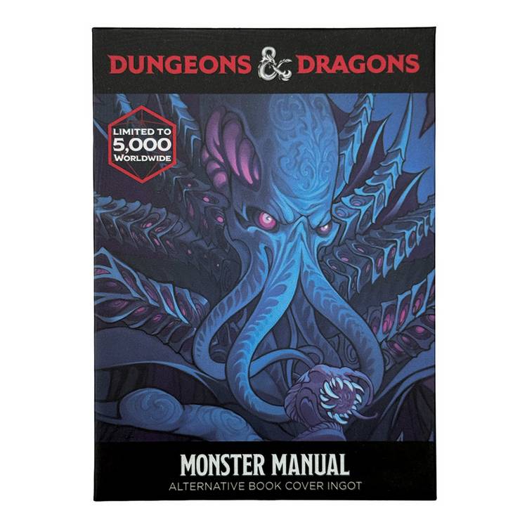 Dungeons & Dragons alternate cover ingot collectible, imported from the UK
