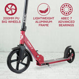 Zinc Trace foldable big wheel scooter red (British brand)