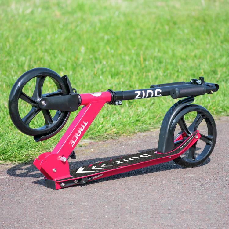 Zinc Trace foldable big wheel scooter red (British brand)