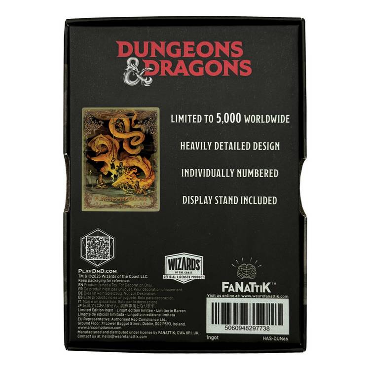 Dungeons & Dragons collectible ingot Players Handbook alternate cover, UK version