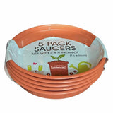 Whitefurze terracotta saucer set for 3-inch pots, imported from the UK