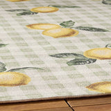 Furn lemons sage green outdoor rug 120x170cm (British brand)