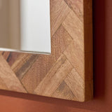 Habitat herringbone square wall mirror 60x60cm, UK version