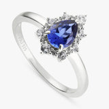 Revere sapphire cluster ring large, imported from the UK