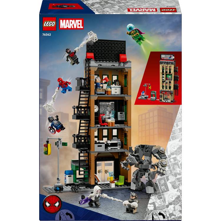 LEGO Marvel Daily Bugle building set 76342, imported from the UK