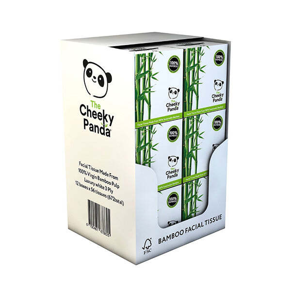 The Cheeky Panda Cube Box of Tissues 12 Boxes GOODS Superdrug